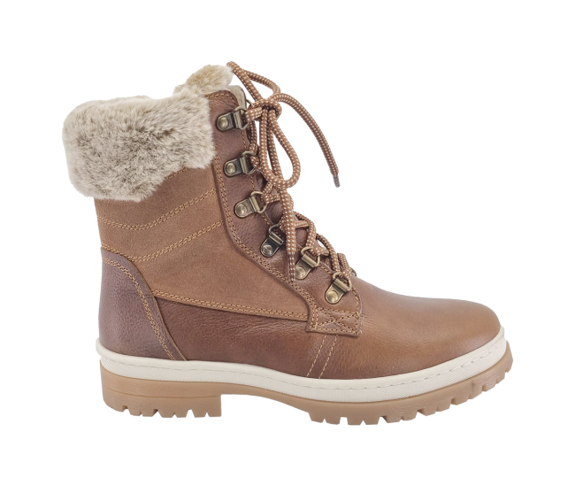 Laced-Up Fur Boots